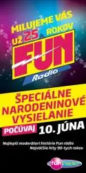 Oslávte s Fun rádiom 25. narodeniny!